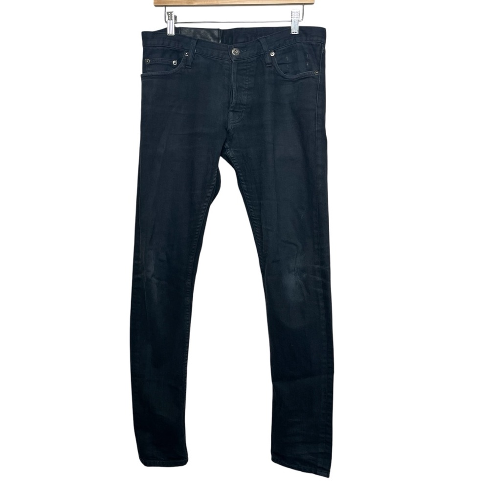 Public School Washed out Black Skinny Fit Button Fly Jeans Made in US 31x32